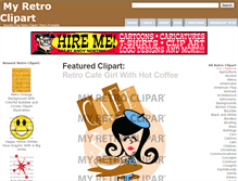 Tablet Screenshot of myretroclipart.com